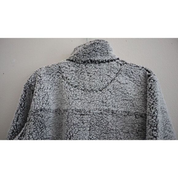 Boxercraft Women's Sz M Gray OSU Cowboys Sherpa Fleece 1/4 Zip Pullover $65 - Picture 5 of 5